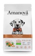 Amanova Puppy Medium Exquisite Chicken Low Grain Xira Trofi me Lig Sitira ga Koutabia Mesaion Fulon me Kotopoulo 12kg	